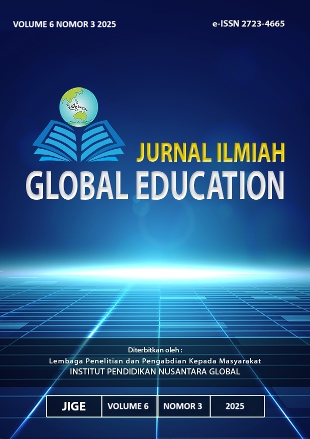 					View Vol. 6 No. 3 (2025): JURNAL ILMIAH GLOBAL EDUCATION
				