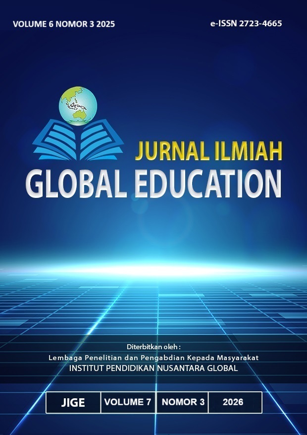 					View Vol. 7 No. 3 (2026): JURNAL ILMIAH GLOBAL EDUCATION
				