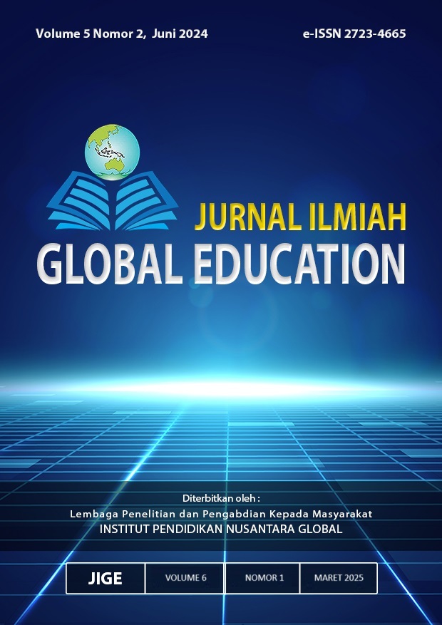 					View JURNAL ILMIAH GLOBAL EDUCATION, Volume 6 Nomor 1, Maret 2025
				